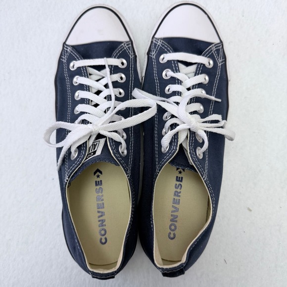 Converse Chuck Taylor All Star Low Navy Blue Sneakers M9697C Mens 10 Womens 12 - Picture 1 of 13